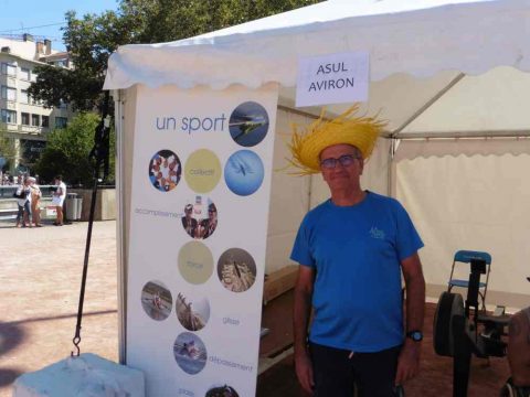 Norbert Badez, dirigeant de l'ASUL aviron représentait son club samedi