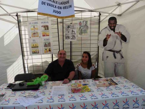 Le Judo Club de vaulx en Velin avait virtuellement invité notre champion olympique ! 