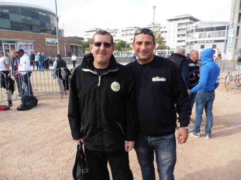 Didier Jandard (arbitre principal) et Fred Veglione (président de l'ASPVV)